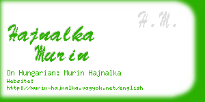 hajnalka murin business card